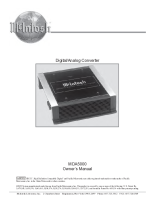 McIntosh MDA-5000 - Owners manual
